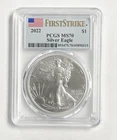 2022 American First Strike Fine .999 Silver Eagle Coin Certified NGC MS70