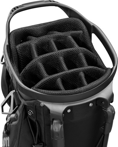 Wilson Staff 2025 Talus 14-Way Large Stand Bag / Carry Golf Bag - WHITE / BLACK - Picture 2 of 2