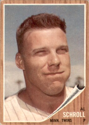 1962 Topps Baseball Al Schroll (C) Minnesota Twins #102