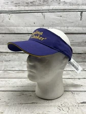 Carolina Cooker Embroidered Spell Out Purple Agri Wear Strapback Visor Hat Cap