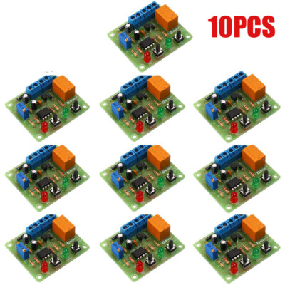 10x DC 12V Timer Relay Control Switch DIY Kit 100s Delay Electronic Welding Part