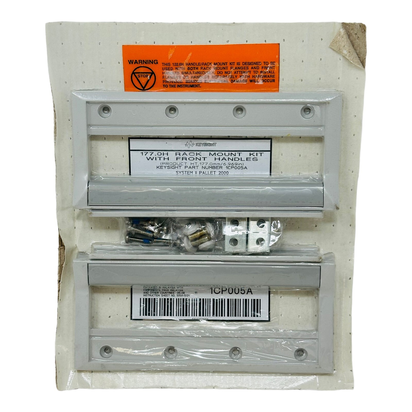 KEYSIGHT 1CP005A 177.0H RACK MOUNT KIT w/FRONT HANDLES NEW/UNUSED SURPLUS