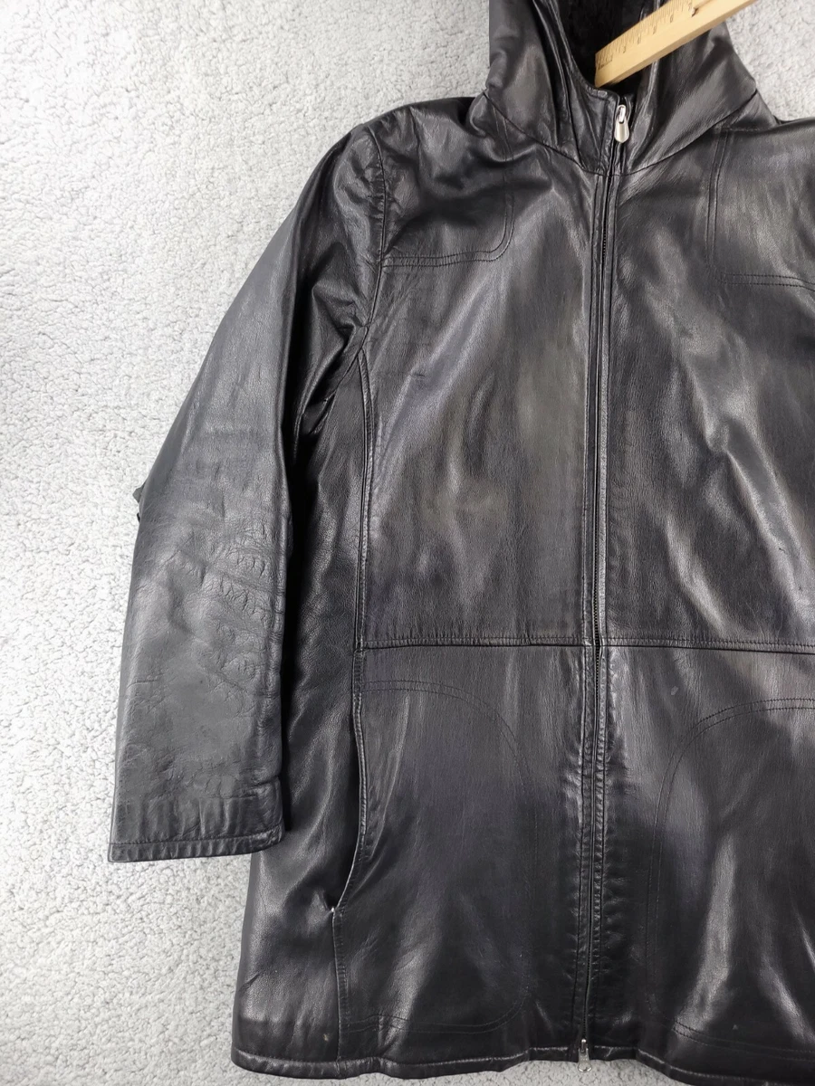 Wilson leather shop hooded jacket