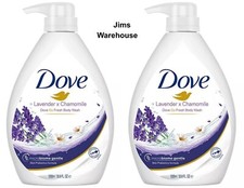 2 Pak Dove Lavender & Chamomile Go Fresh Body Wash, 33.8 fl oz. 0.89 per gallon