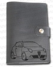 Portadocumenti portalibretto pelle auto Alfa Romeo Mito Libro Leather