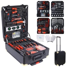 969pcs Home Repair Tool Set Kit General Household Toolbox 4 Drawer Mechanic Tool