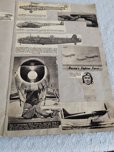 1940's WW2 Scrapbook Post-War Airplanes 37 Pages, Vintage Old Planes, Very Rare✨ - Picture 12 of 24