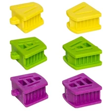 Assorted Sizes Autoclave Mouth Silicone Props Bite Blocks Dental (Bag of 6)