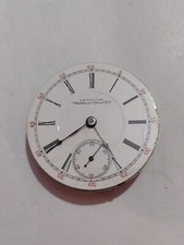 American Waltham Watch Company PS Bartlett 18s Pocket Watch Movement Circa 1893