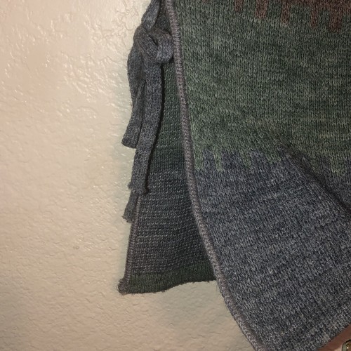 Penrose Sweater Vest Women's Small Wintuk Orlon Acrylic Side Tie Hippie Grandma - Picture 6 of 15