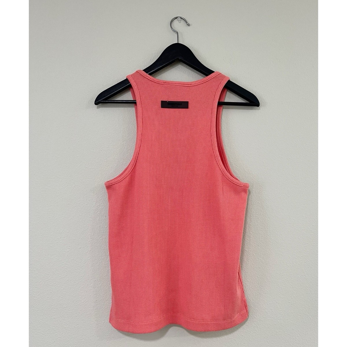 Fear Of God ESSENTIALS Size XS Coral Waffle Knit 77 Tank Top