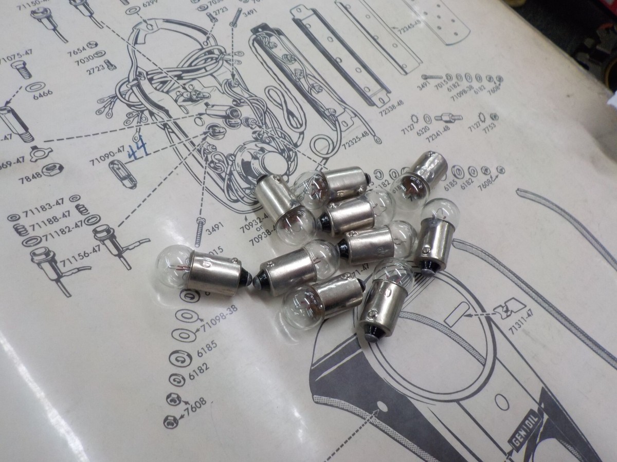 Pan Head, Shovel Head, Dash Light Bulbs 12v, BOGO (YOU GET TWO 10