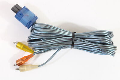 HORI Clear Blue Nintendo RCA AV Cable Audio Video Cord SFC SNES ...
