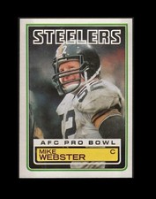 1983 Topps Set Break #368 Mike Webster AFC Pro Bowl Steelers Football Card EX/NM
