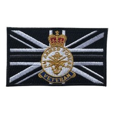 Thin Grey line Prison Service UK Armed Forces Veteran crest  hook and loop patch