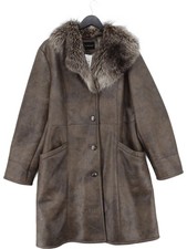 Centigrade Women's Coat XL Brown Polyester with Acrylic Overcoat