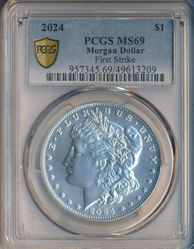2024 MORGAN SILVER DOLLAR **PCGS CERTIFIED MS 69** SHIPS FREE!!