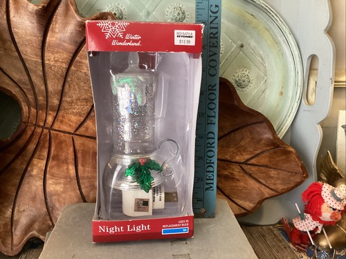 Midwest CBK Lights In The Night Christmas Candle With Holly Plug In Night Light