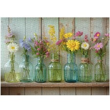 Wildflower 1000 Piece Puzzle for Adults, Whispering Blooms Summer Flower Gard...