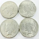 *MIXED DATE S MINT PEACE DOLLAR LOT* *4 COINS* NR #P2974
