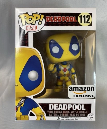 DEADPOOL Amazon Exclusive Yellow And Blue Thumbs Up Pose Funko Pop