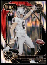 2024 Panini Select #203 AJ Cole Black & Red Prizm Shock