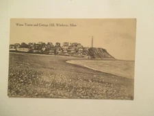 Winthrop Massachusetts Postcard Water Tower and Cottage Hill MA