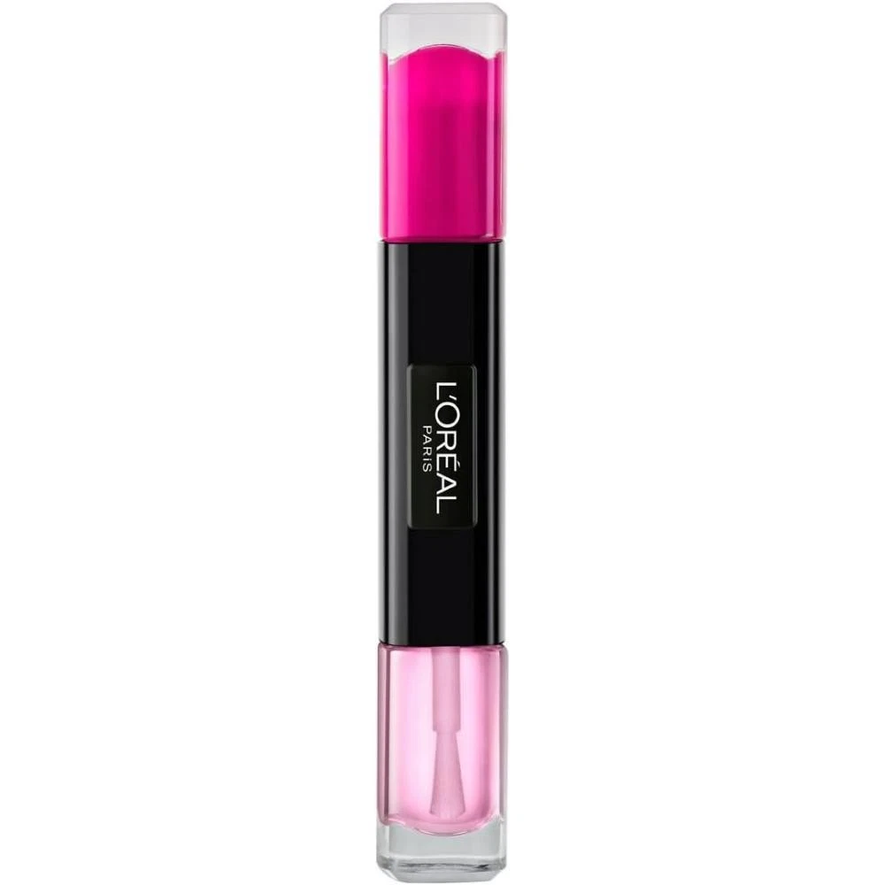 L'Oréal Paris 132 Painty Pink Long Lasting Duo Gel Nail Polish (PACK OF 2)
