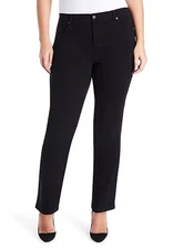 Gloria Vanderbilt Women's Plues Size Amanda Classic Tapered Leg Jean Black