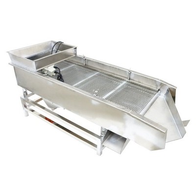 Double-layer JG40-95 Electric Linear Vibrating Screen with 7mm+6mm Screens 110V