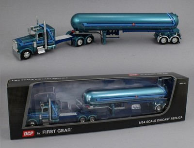 DCP 1:64 *AQUA BLUE* Peterbilt 389 36'' Flattop w/MISSISSIPPI LP TANKER NIB!