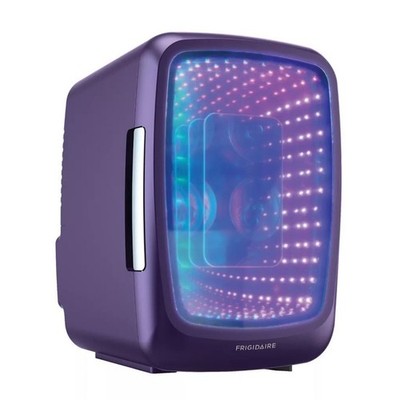 Frigidaire 6-Cans/4L Retro Mini Fridge Purple with Lights EFMIS179-PURPLEHAZE