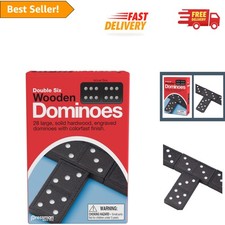 Educational Wooden Dominoes - Enhance Number Skills with 28 Classic Pieces