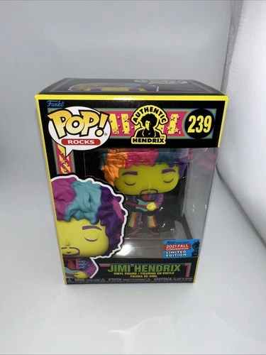 Funko Pop Rocks! -Jimi Hendrix 2021 NYCC Limited Edition Vinyl Figure #239