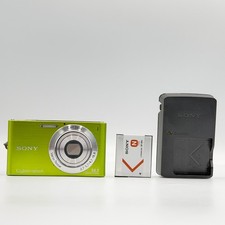 Sony Cyber-shot DSC-W320 Green 14.1MP Tested w/ Free SD Card Card Reader Japan