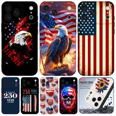 For iPhone 16 17 Pro Max 15 14 13 Flag Design Phone Case Anti-shock Rubber Cover