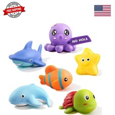 Infant Bath Toys for 18 - No Hole Animal Bathtub Toys, Baby Bath Tub Toys