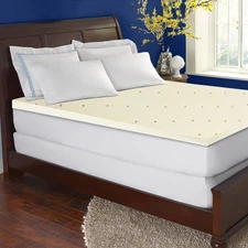 High-Density 2-inch Foam Mattress Topper for Comfy Sleep | Toppers with Back ...