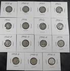 SILVER SEEKERS! 15 Coin Lot - Mercury Dimes - 1941-D thru 1945-S