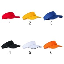 6 Colors Unisex Summer Cotton Empty Open Top Baseball Cap Solid Color UV Protect