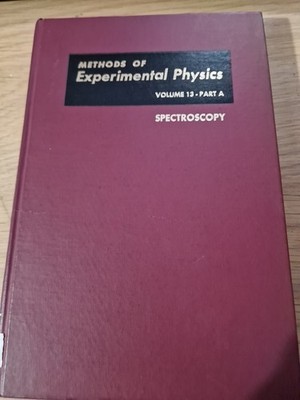 SPECTROSCOPY - Methods in Experimental Physics Volume 13 A BOOK -1