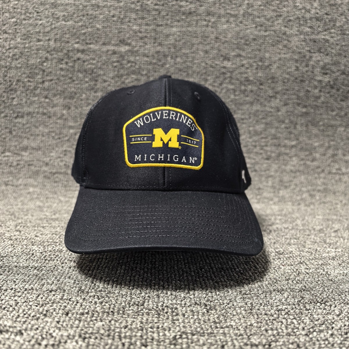 '47 Brand Michigan Wolverines NCAA Trucker Hat Black Snapback Cap
