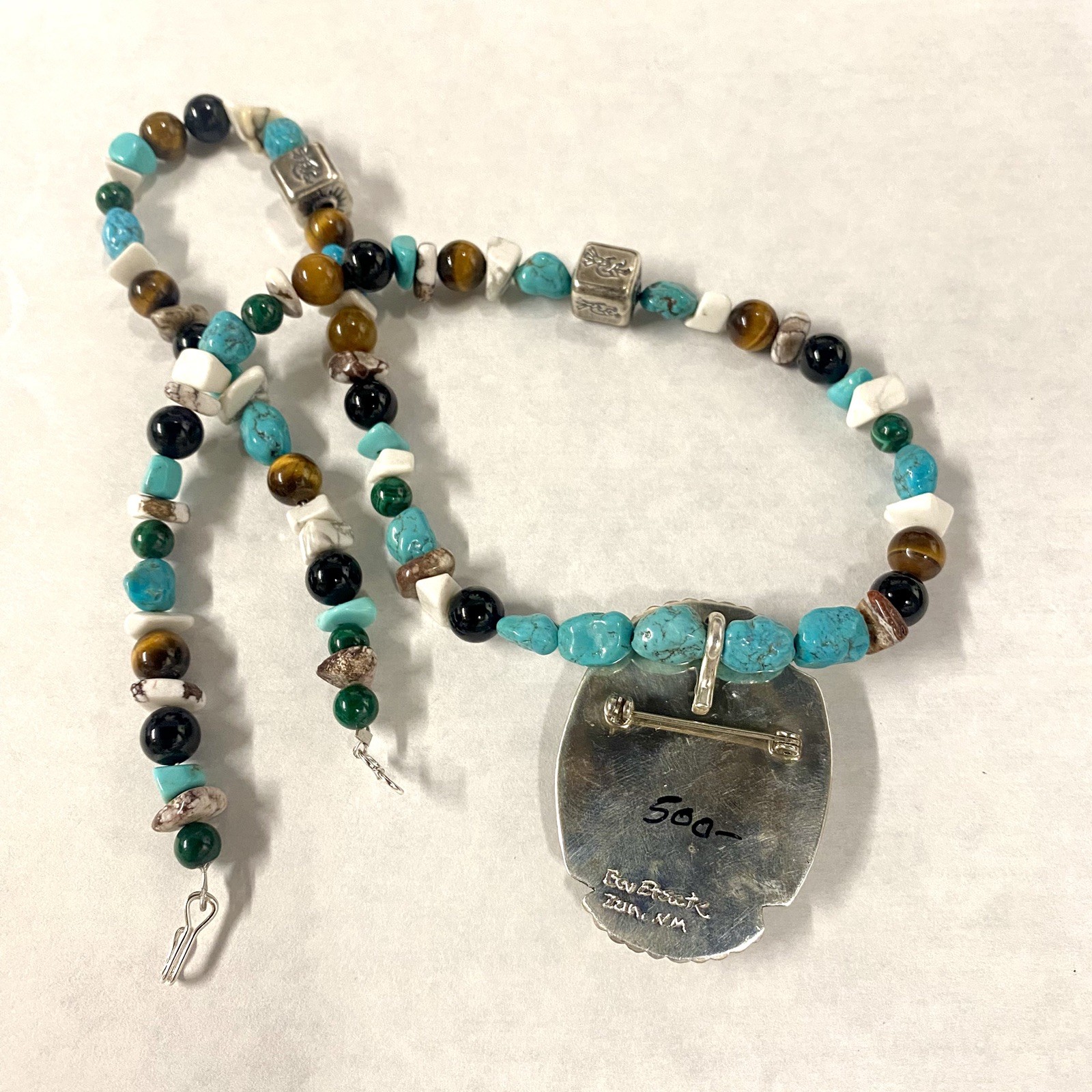 Beautiful Native American Handcrafted Multi Stone… - image 3