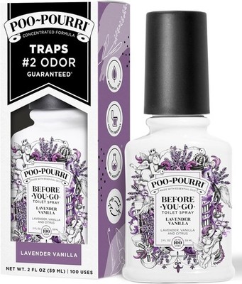Poo~Pourri Lavender Vanilla, Lavender + Vanilla + Citrus, Before-You-Go Toilet S