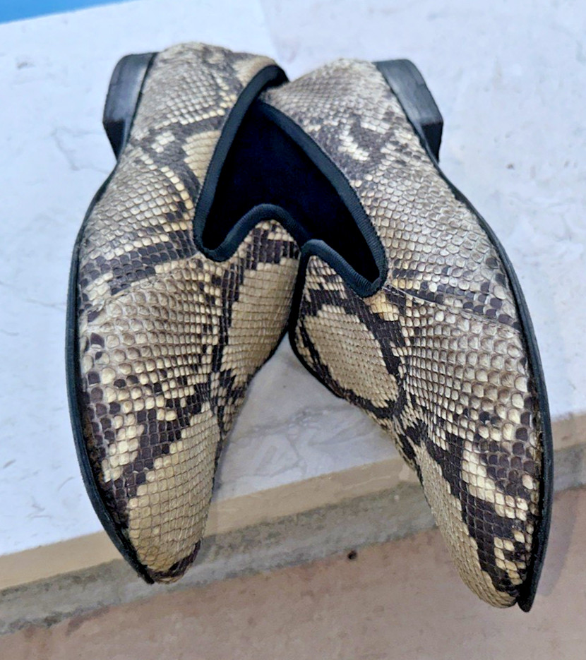 CELINE MULTI COLOR PYTHON LEATHER FLATS Sz 36 MAD… - image 17