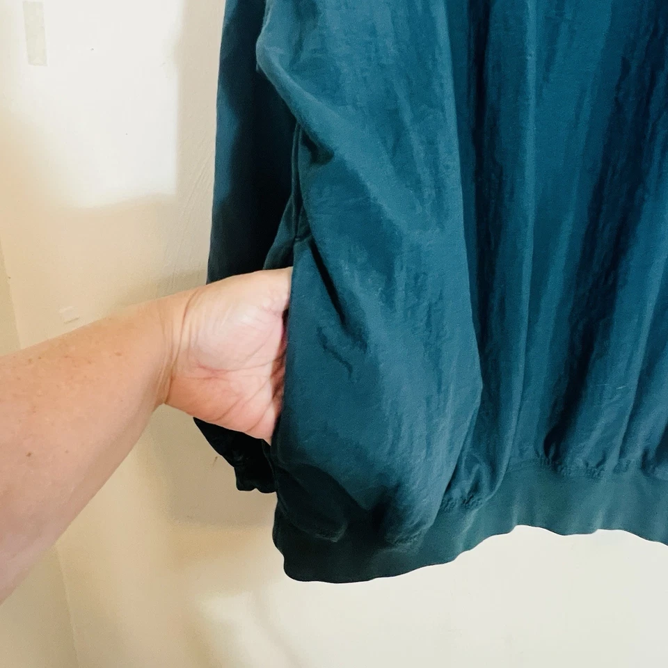 Gear For Sports Pullover Mens XL Wind Breaker Green V Neck Nantucket Vintage - Image 3 of 4