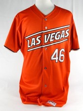 2024 Las Vegas Aviators Francisco Perez #46 Game Used Orange Jersey 46 357