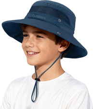 Kids Sun Hat UPF 50 Sun Protective Bucket Hat for Kids Boys Girls Wide Brim Sum