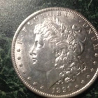 1891-S Morgan Head Silver Dollar (yellow/orange)