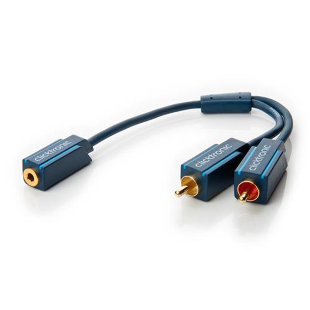 MP3-адаптер Clicktronic Y-образный 35 мм Klinken-Kupplung2x Ci 70493 2890₽
